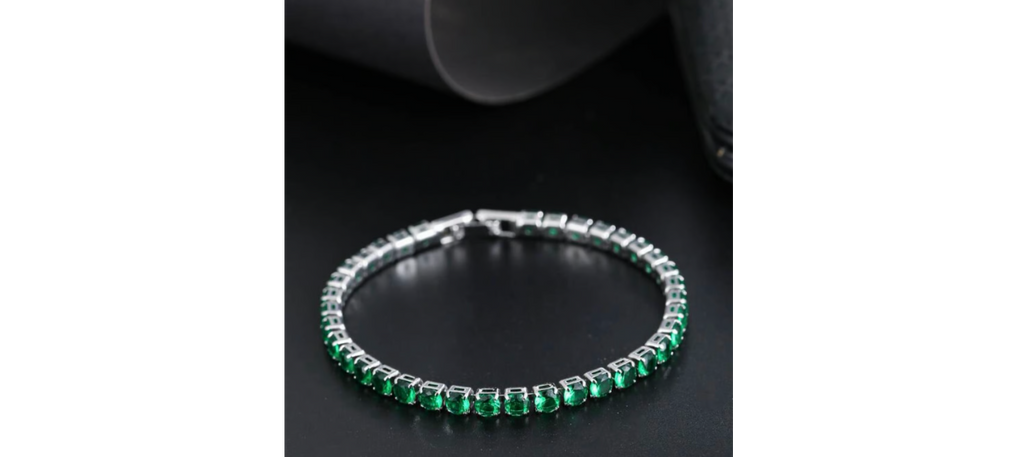 Cubic Zirconia Decor Bracelet for men and women