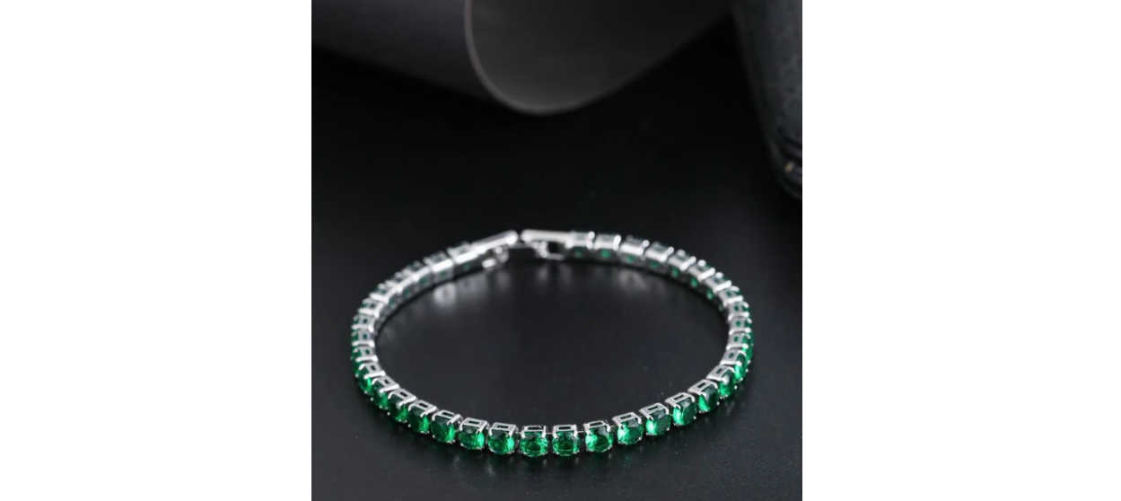 Cubic Zirconia Decor Bracelet for men and women