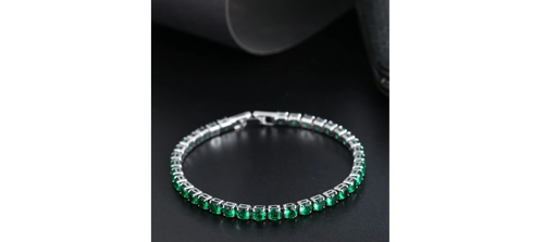 Cubic Zirconia Decor Bracelet for men and women